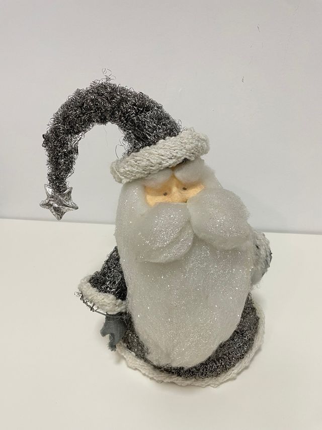 Muñeco Papá Noel Plata