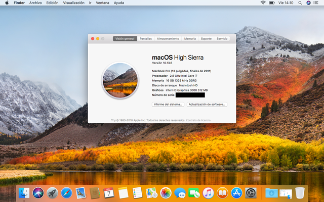 MacBook Pro 13” (Late 2011) i7 / 16 GB RAM / 2 Tb