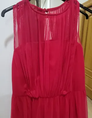 Vestido fiesta largo rojo