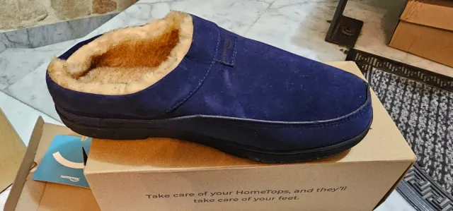 Pantofole Hometops Uomo Blu/Beige