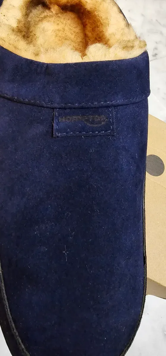 Pantofole Hometops Uomo Blu/Beige