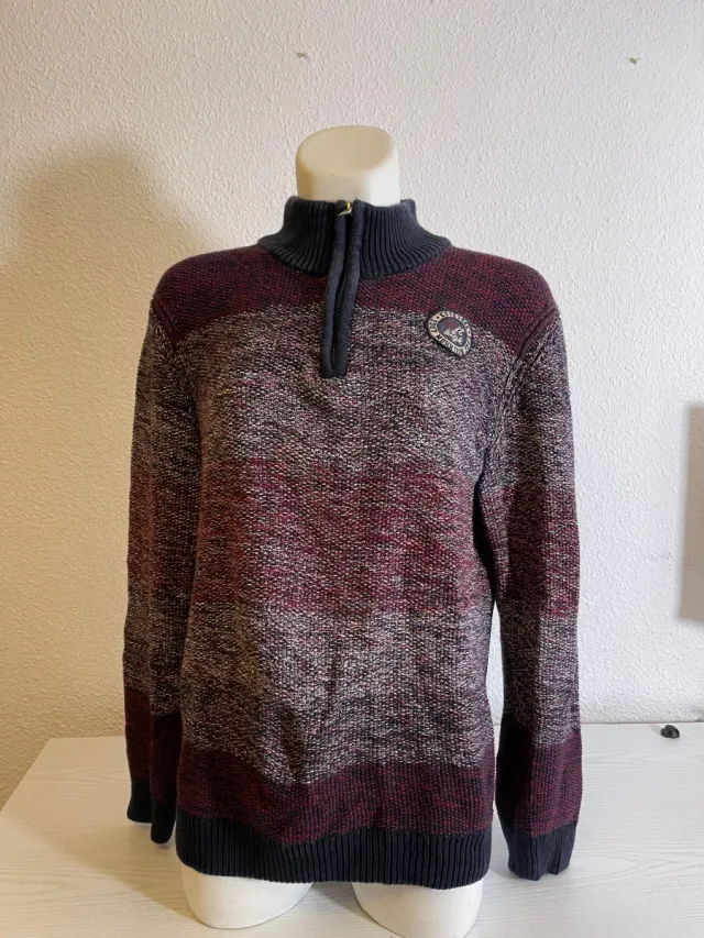 Jersey de cuello alto con cremallera