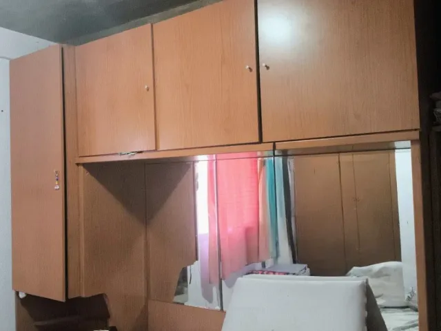 Mueble puente madera y cristal