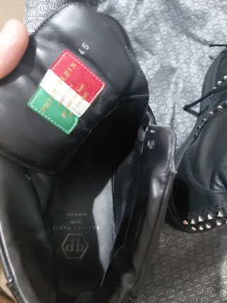 Zapatillas Philipp Plein Negras con detalles pytho