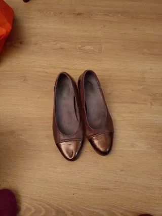 Zapatos Pitillo Mujer Talla 42 Piel Marrón