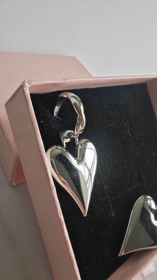 Pendientes Corazón Acero Aro Nuevos