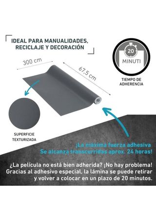 Vinilo Gris Oscuro 3m x 67.5cm