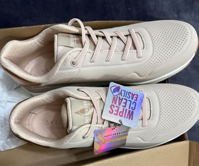 Scarpe Skechers Donna Beige/Rosa Tg 40