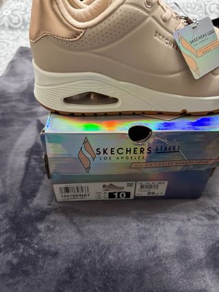 Scarpe Skechers Donna Beige/Rosa Tg 40