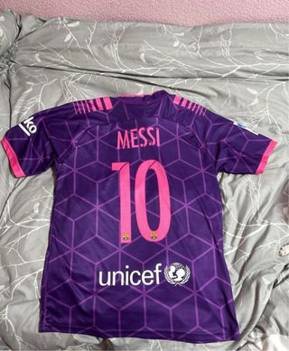 Camiseta FC Barcelona Messi Nike Morada
