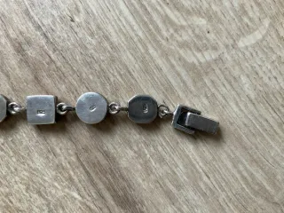 Pulsera de plata y nacar