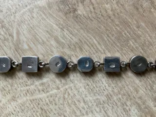 Pulsera de plata y nacar
