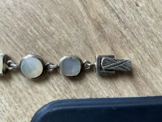 Pulsera de plata y nacar