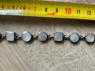 Pulsera de plata y nacar