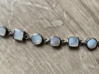 Pulsera de plata y nacar