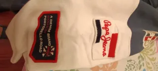 Sudadera Pepe Jeans azul y blanca Talla XL