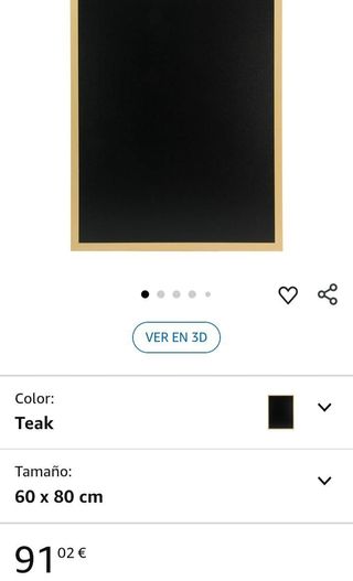 Tavola in legno Woody 80x60cm - lavagna da parete