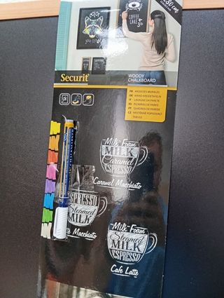 Tavola in legno Woody 80x60cm - lavagna da parete