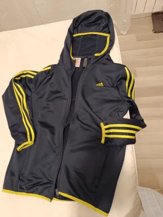 Chaqueta Adidas Azul y Amarillo Original