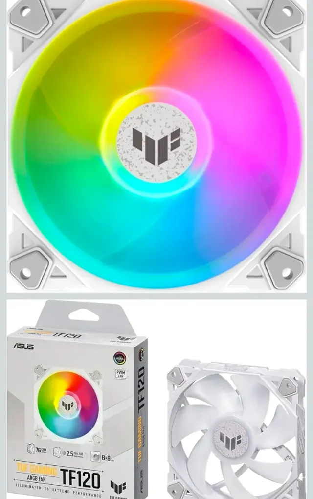 Ventilatore ASUS TUF Gaming TF120 ARGB Bianco