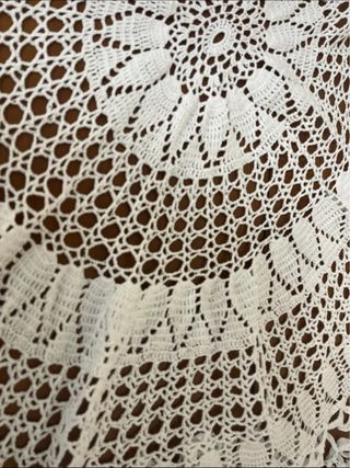 Set di 2 Tovaglie Rotondi all'Uncinetto