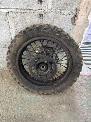 Rueda Pit Bike con Llanta Negra 80/100-12