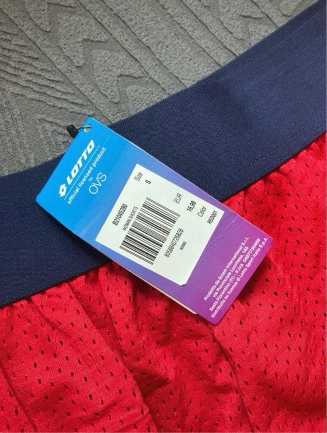 Shorts Lotto Rojos Talla S Nuevos