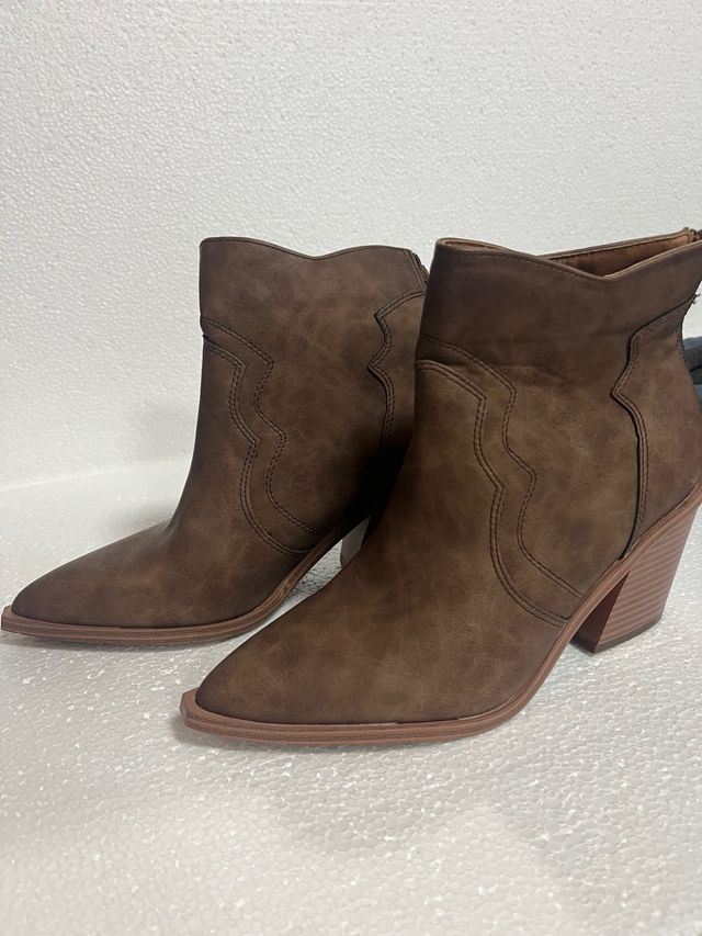 Botas de cuero marrones talla 41