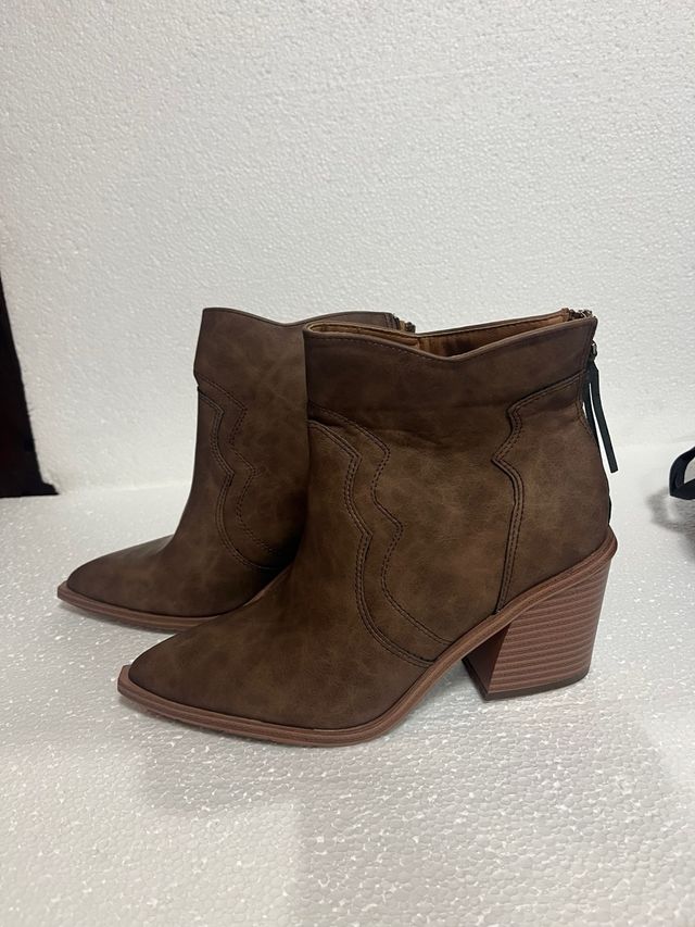 Botas de cuero marrones talla 41