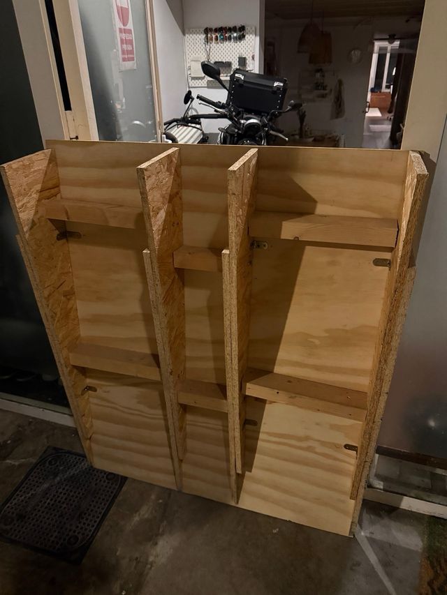 Rampa in legno compensato per sedie a rotelle e moto