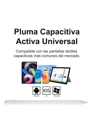 Lápiz Stylus Blanco con 2 Puntas