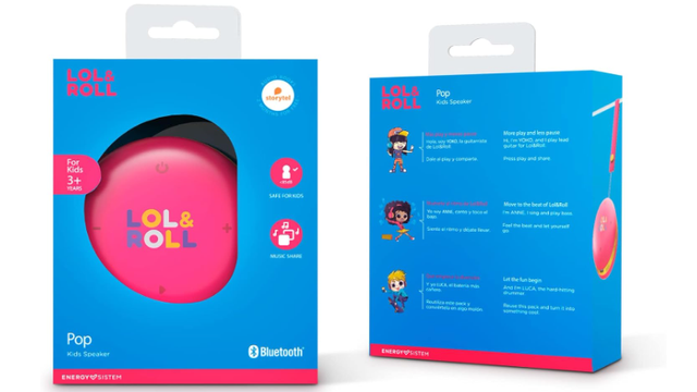 Altavoz Lol&Roll Rosa y Amarillo