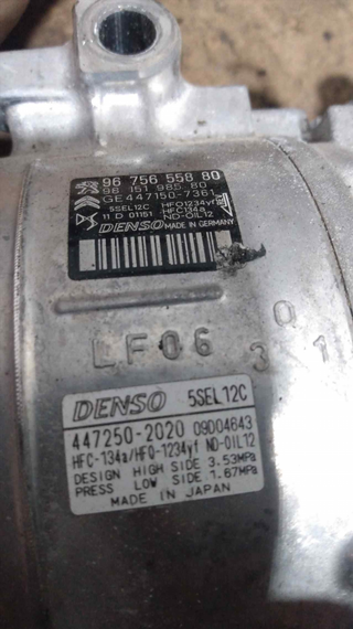 COMPRESOR AIRE ACONDICIONADO PEUGEOT 308 Acti