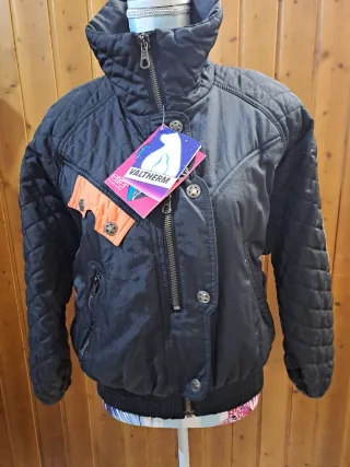 Chaqueta esquí Etirel mujer negra y naranja