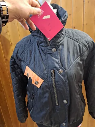 Chaqueta esquí Etirel mujer negra y naranja