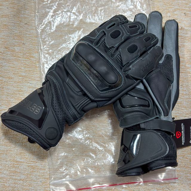Guantes de moto cuero Talla XL/9,5 CE
