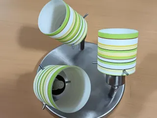 Lampada da soffitto a 3 luci a righe per camerette