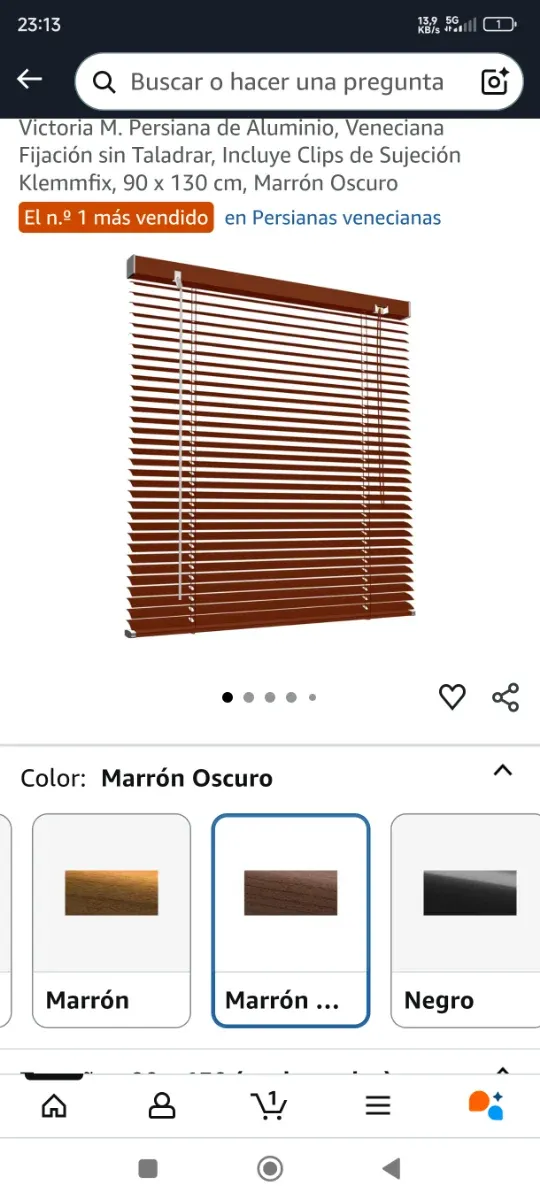 persiana Victoria-M efecto madera