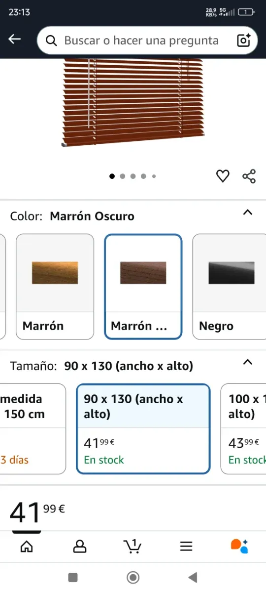 persiana Victoria-M efecto madera