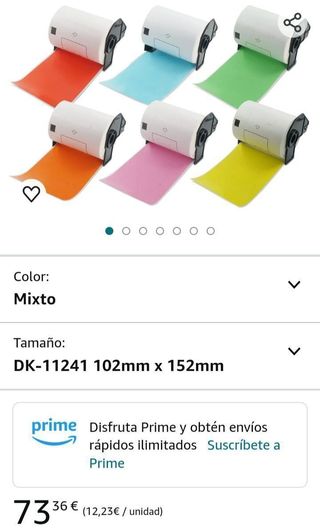 Etiquetas de envío multicolor BETCKEY