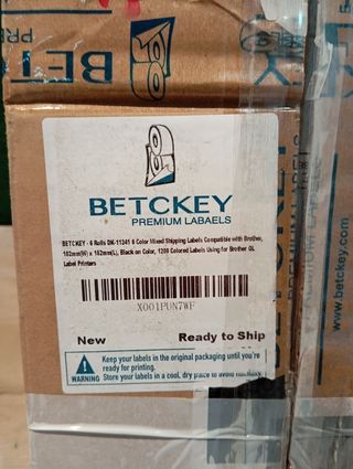 Etiquetas de envío multicolor BETCKEY