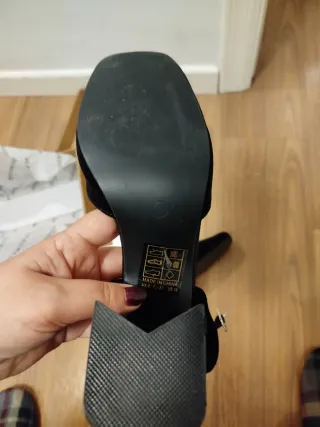 Zapatos tacón terciopelo