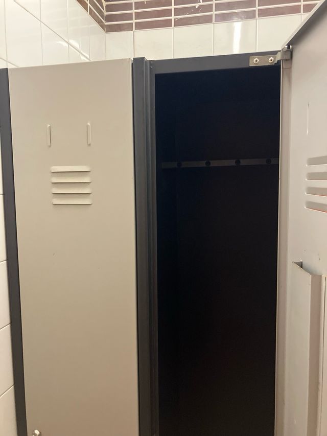 Taquilla metálica doble gris