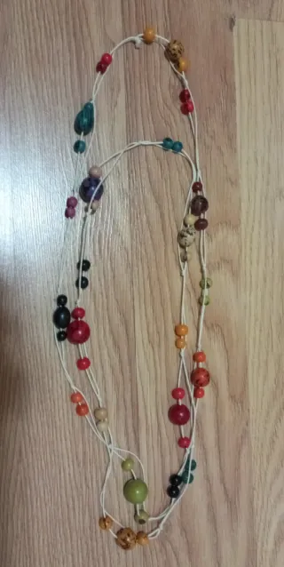 Collar semillas multicolor