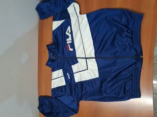 Chaqueta Vintage Fila Hombre Azul/Blanco