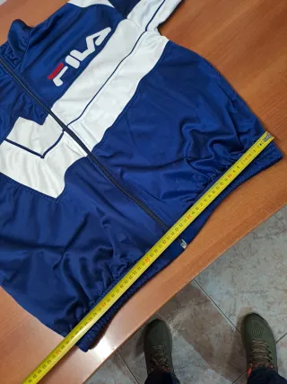 Chaqueta Vintage Fila Hombre Azul/Blanco