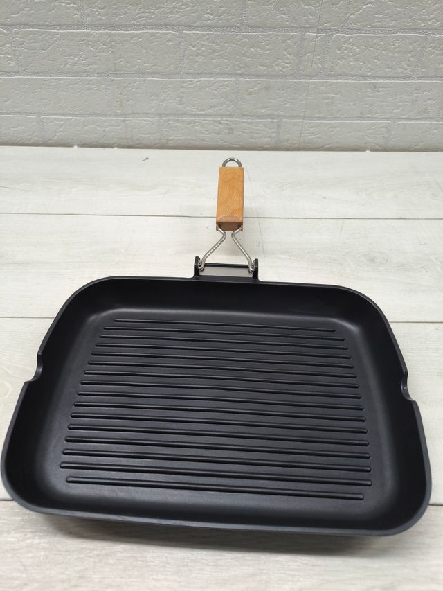 WECOOK! Griglie in alluminio fuso RAYADO ECOSTONE. 34 x 24 cm