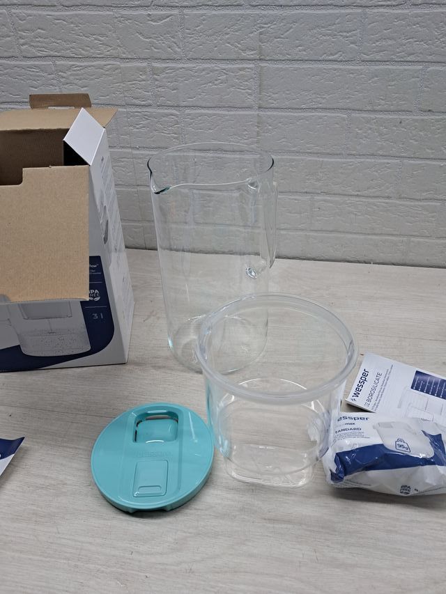 Caraffa filtrante in vetro con contatore LED da 3L