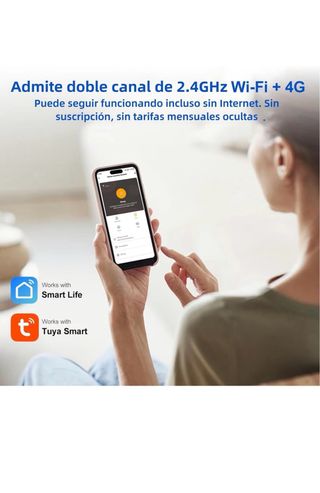 Kit Alarma Casa WiFi + 4G con Pantalla Táctil 4,3”