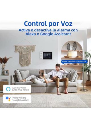 Kit Alarma Casa WiFi + 4G con Pantalla Táctil 4,3”
